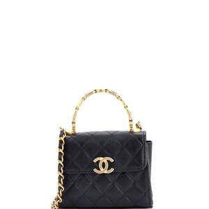 Chanel Coco Enamel Top Handle Flap Bag #219379C45B